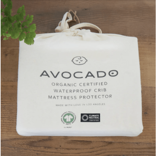 Organic Waterproof Crib Protector Pad | Avocado Green Mattress