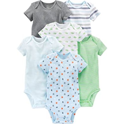 Simple Joys by Carter's baby-boys 6-pack Short-sleeve Bodysuit