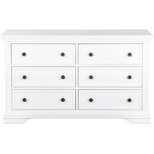 Portico Double Dresser, White
