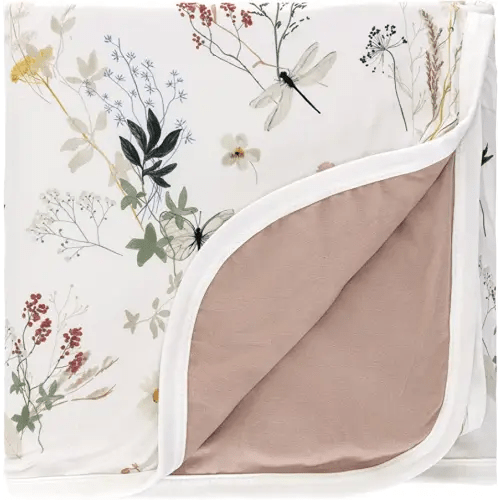 Pobi Baby Premium Baby Blanket, Soft Stretchy Quilt for Babies, Toddlers, Kids (Wildflower)