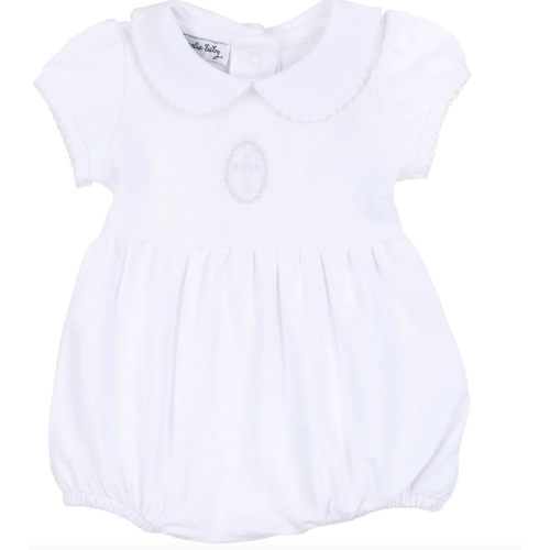 Blessed Embroidered Bubble Pink – Children's Edit - 3 Month
