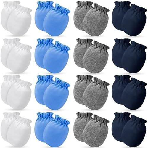 ONESING 16-20 Pairs Baby Mittens Newborn Mittens No Scratch 0-6 Months Warm Mittens for Newborn Baby Boys Girls