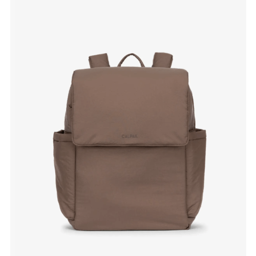 Diaper Backpack with Laptop Sleeve - HAZELNUT