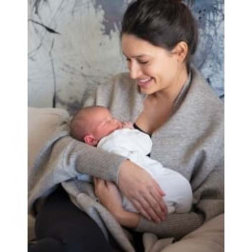 Rudy | Two-Tone Luxury Maternity & Nursing Shawl Wrap | Seraphine