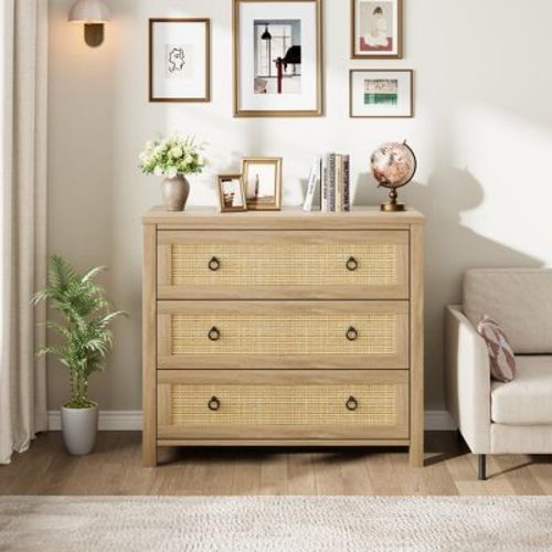 Dresser for Bedroom, 29" Tall Dresser, Modern Tall Drawer Dresser with Storage, Wooden Closet Dressers Chest Freestanding for Bedroom, Nursery, White