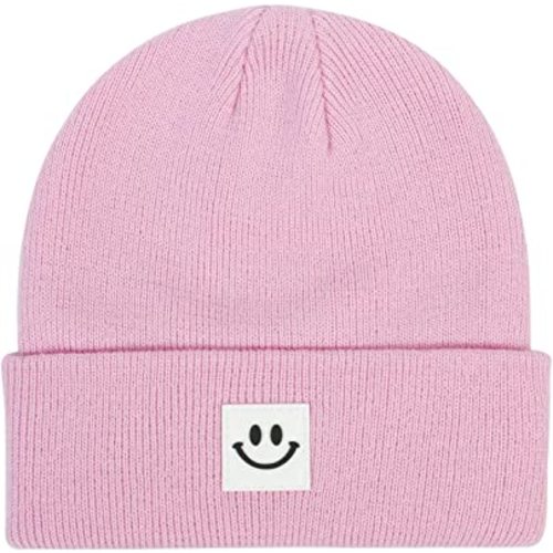 Baby Beanie Smile Face Hat Toddler Infant Kids Winter Beanie Hats 0-6 Months