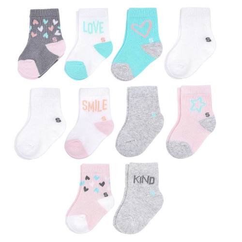 Baby Girl Jumping Beans® 10-pk. Sweets Crew Socks