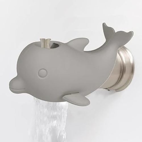 Bath Spout Cover for Baby Safety Protector, Faucet Cover Bathtub for Kids, Universal Silicone Bath tub Spout Cover for Kids Toddlers Safe Protection Accessories Gray