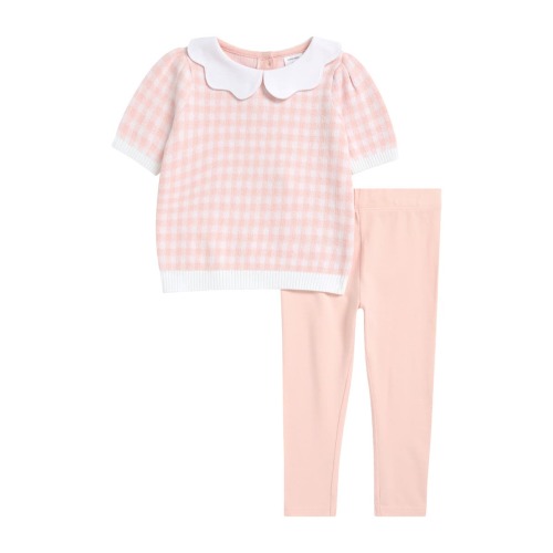 Short Sleeve Sweater & Leggings Set, 6M