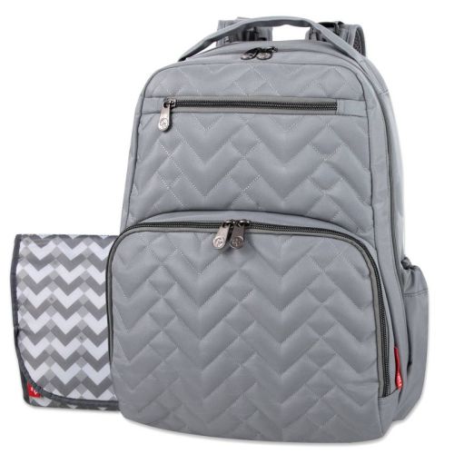 Fisher-price Quilted Morgan Backpack - Gray
