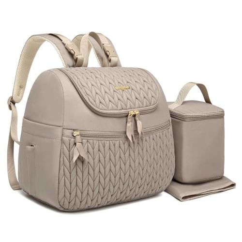 Breast Pump Bag for Spectra S1/S2 & Medela – Insulated Cooler Bag, 14" Laptop Sleeve, Diaper Backpack with Changing Pad – Lightweight, Water-Resistant & Stylish for Work, Travel