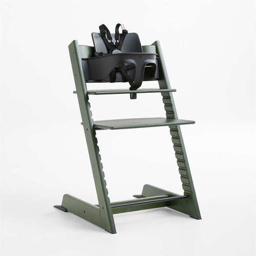 Stokke ® Tripp Trapp ® Olive Green Wood Baby High Chair
