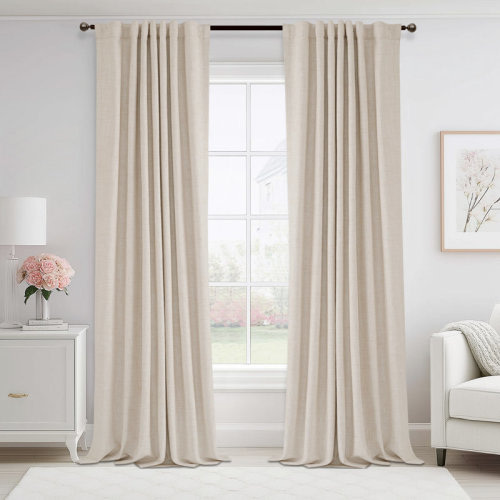 Latitude Run® 100% Blackout Curtains For Bedroom 52 Inches Wide Thermal Insulated Back Tab/Rod Pocket & Reviews | Wayfair