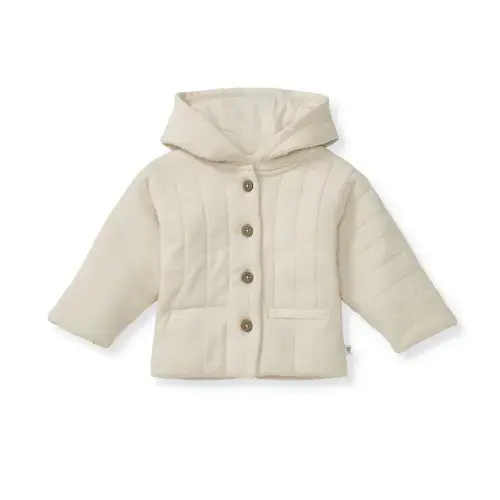 Organic Cotton Quilted Jacket - Oat – Burt's Bees Baby