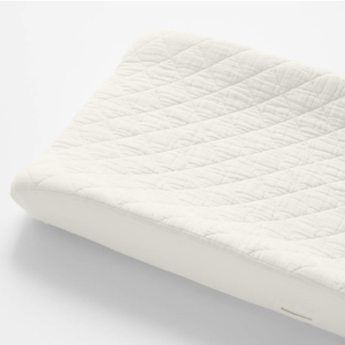 Supersoft Pampas Ivory Organic Cotton Gauze Baby Changing Pad Cover