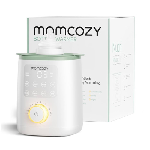 Momcozy Retain Nutrients Bottle Warmer, 9-in-1 Baby Bottle Warmer with Night Light, Accurate Temperature to Preserve Fullest Nutrients in Breast Milk, Bottle Warmers for All Bottles