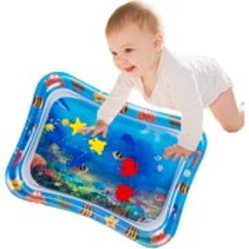 Bestgoods Inflatable Tummy Time Baby Water Play Mat, Water Filled Play Mat for 3 6 9 12 Months Newborn Boy Girl Babies-Perfect Fun Time Educational Toys for Babies