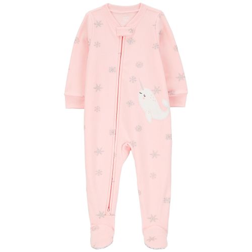 Baby 1-Piece Narwhal Fleece Footie Pajamas - Carter's | Carter's