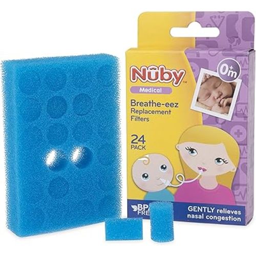 Nuby Breathe-Eez Replacement Filters, 24 Pack