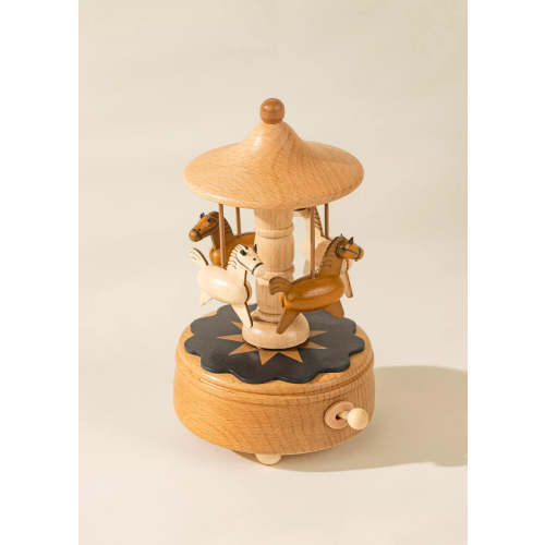 Wooden Music Box - The Carousel