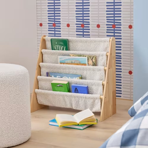 Adairs Kids - Blake Snow White Boucle Bookshelf | Adairs