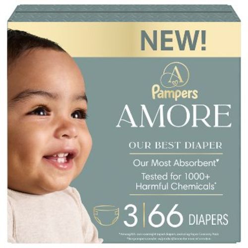 Amore by Pampers Diapers Super Pack - Size 3 - 66ct