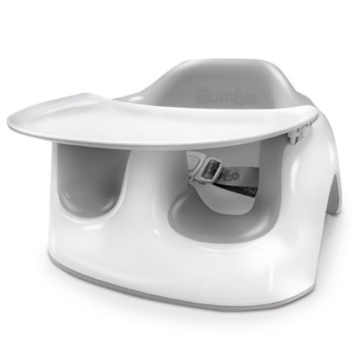 Bumbo Lite Floor Seat - Portable Infant Baby Booster, Play and Feeding Chair, Cool Grey