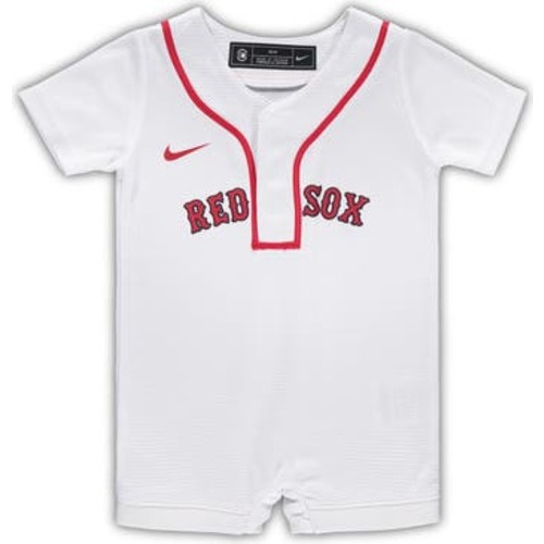 Newborn & Infant Nike White Boston Red Sox Official Jersey Romper, 18 M