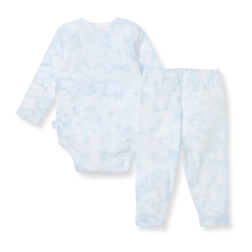 Desert Tie Dye Organic Cotton Boy Bodysuit Set (0-3M)