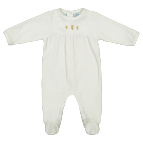 Velour Bunny Romper