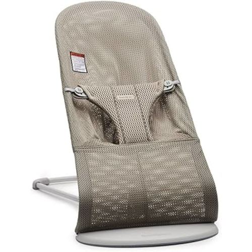 BabyBjörn Bouncer Bliss, Mesh, Gray Beige