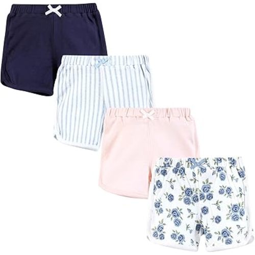 Hudson Baby Unisex Baby Shorts Bottoms 4-Pack