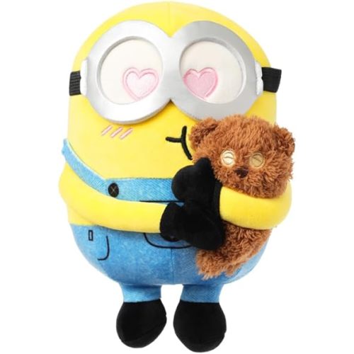 MINISO 8" Minions Stuffed Animals Plush Toys, Cute Sleeping Bedding Stuffed Animals Kawaii Plushies Pillow for Kids (Bob+Tim)