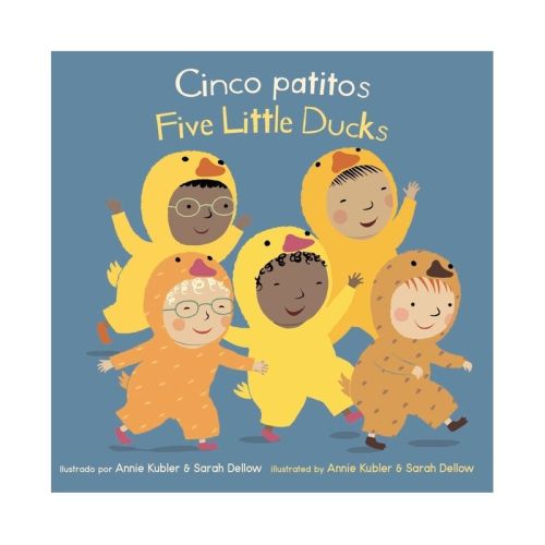 Cinco Patitos/five Little Ducks - (baby Rhyme Time (spanish/english)) (board Book)