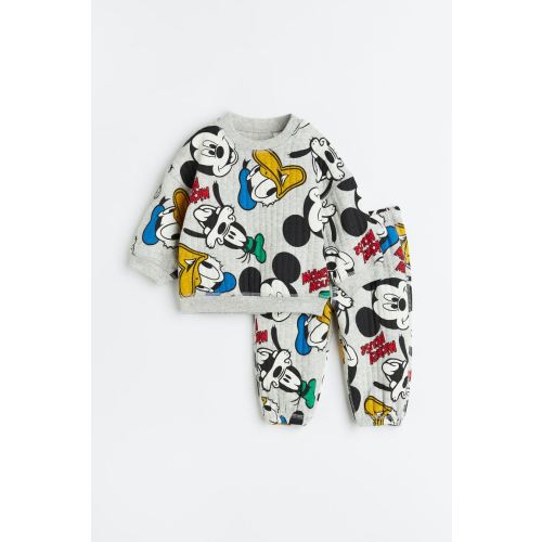 2-piece Patterned Sweatshirt Set