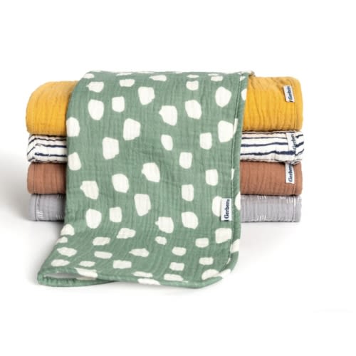 5-Pack Baby Neutral Teal Dots Muslin Burp Cloths – Gerber Childrenswear