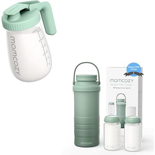 Momcozy Breast Milk Pitcher & Momcozy 22oz Portable Breast Milk Cooler
