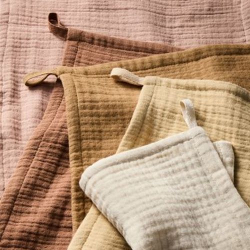 5pk Organic Gauze Washcloth Set Warm - Casaluna™