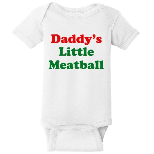 Daddys Little Meatball Baby Bodysuit | TeeShirtPalace