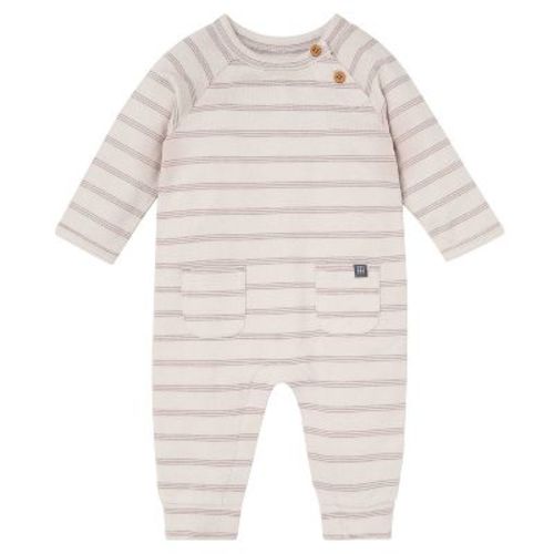 Modern Moments™ by Gerber Baby Boys' Raglan Sleeve & Long Leg Romper, Oatmeal Heather, 0-3 Months