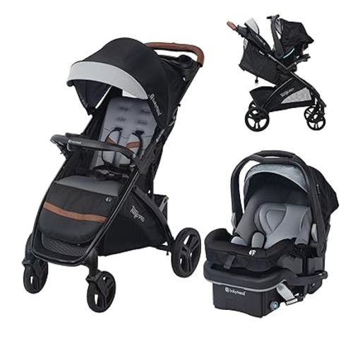 Baby Trend Tango PRO Travel System with Secure-Lift Infant Car Seat, Dash Black