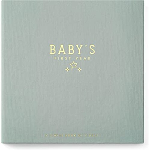 Lucy Darling Baby Memory Book, Luxury Baby First Year Book & Photo Album for Baby Boy/Girl, Keepsake Baby Books & Journals, Gender Neutral Memories & Milestone Book, Pregnancy Gift - Celestial Skies