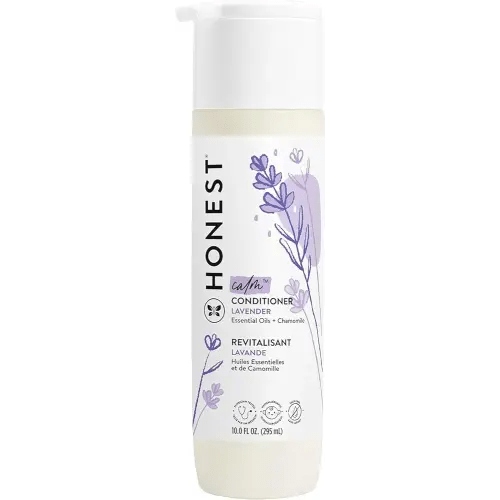 The Honest Company Silicone-Free Conditioner | Gentle for Baby | Naturally Derived, Tear-free, Hypoallergenic | Lavender Calm, 10 fl oz