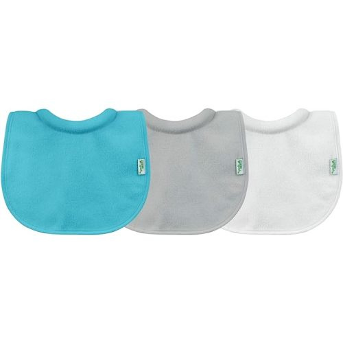 green sprouts Stay-dry Milk Catcher Bibs - Aqua - 3pk
