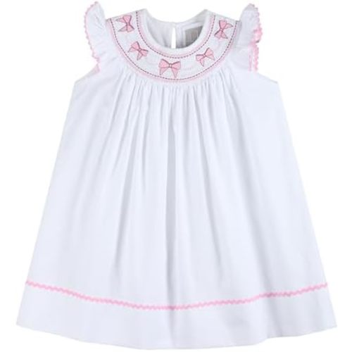Baby and Girls Smocked Bishop Dress