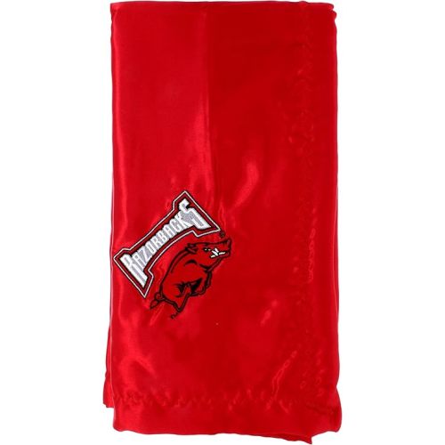 Comfy Feet Everything Comfy Arkansas Razorbacks Silky and Super Soft Plush Baby Blanket, 28" x 28"