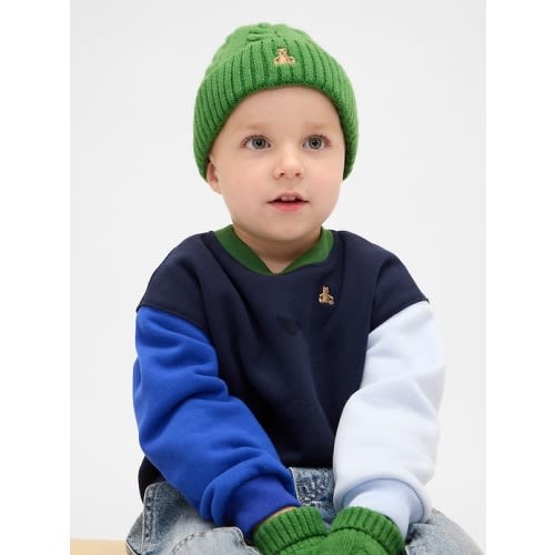 Baby & Toddler CashSoft Cable-Knit Beanie & Mittens Set