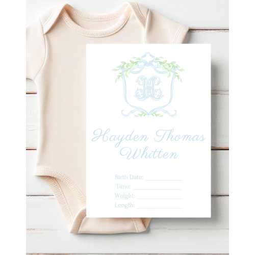 Baby Hospital Sign | Birth Stats Announcement