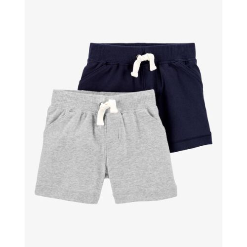 Baby 2-Pack Cotton Pull-On Shorts | Carter's