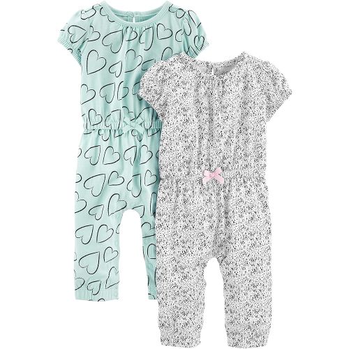 Simple Joys by Carter's baby-girls 2-pack Fashion Jumpsuits